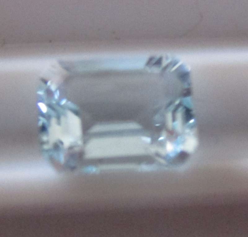 8.00x x 6.00 mm Emerald cut Aquamarine 1.47ct.