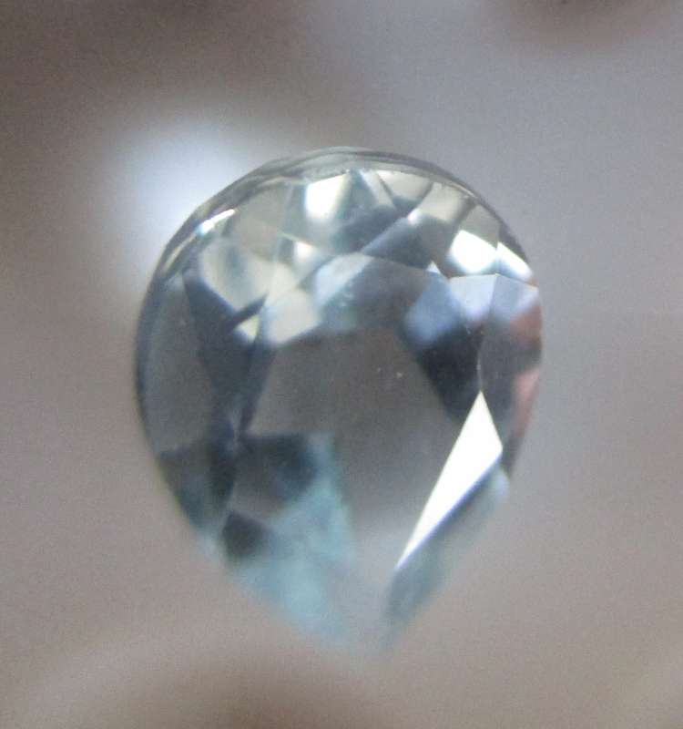 7.00 x 5.00 mm Pear cut Genuine Aquamarine  0.67 ct