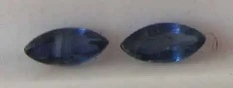 2 PIECES OF 6.00 X 3.00 MM MARQUISE CUT BLUE SAPPHIRE, T.W. 0.64CT. [ price for each]