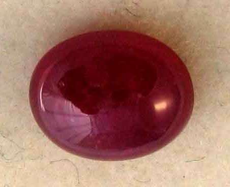 9.00 x 7.00mm Oval Cabochon Ruby 2.67ct.