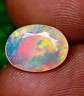 2.12Ct.IF Grand look Oval 3D Multi Flashy Harlequin Pattern Solid Welo Cut Opal