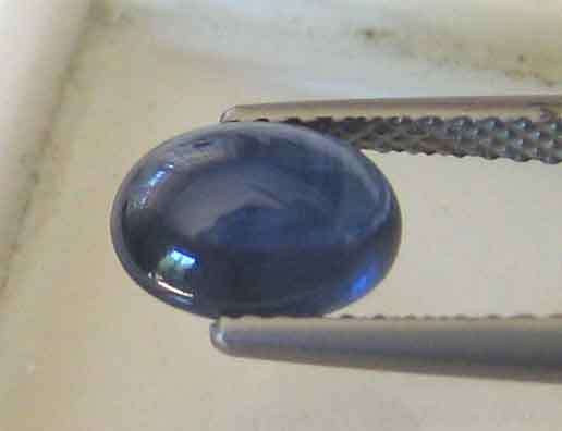 1.72 cts. Oval  Cabochon cut 8.00 x 6.00 mm Genuine Blue Sapphire