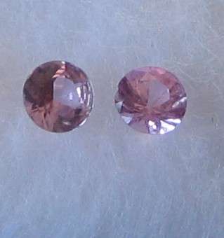 Pink Sapphires 2.10mm Round cut 2 pieces- price for each