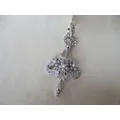 925 Sterling Silver Japanese Seed Pearls  & Marcasite Pendant