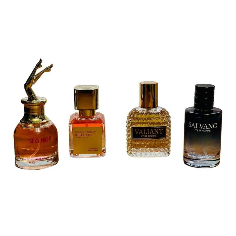 Luca Him & Her Fragrance Perfume Gift Set - 4x30ml EDP + Keyring & Premium Gift Bag COMBO