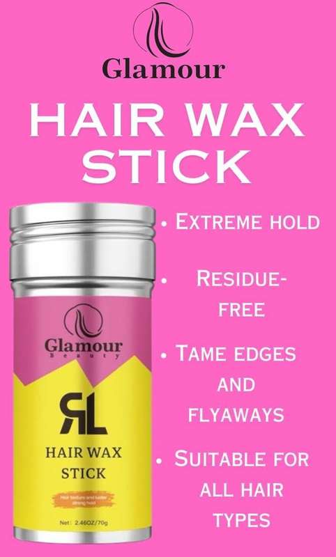 Glamour Hair Wax Stick 70g | Strong Hold Styling with Zero Residue