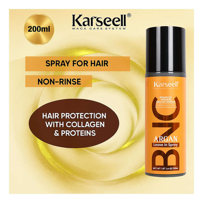 Karseell Hair Repair BUNDLE | BNC Collagen Mask + Argan Leave-In Conditioner +  Argan Leave-In Spray