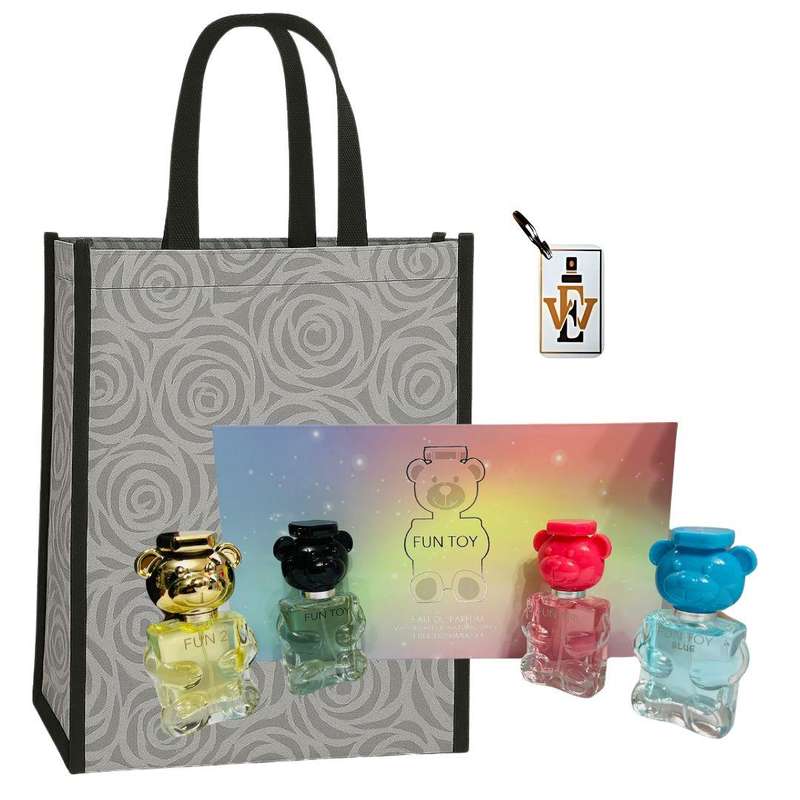 Luca Him & Her Fragrance Perfume Gift Set - 4x30ml EDP + Keyring & Premium Gift Bag COMBO