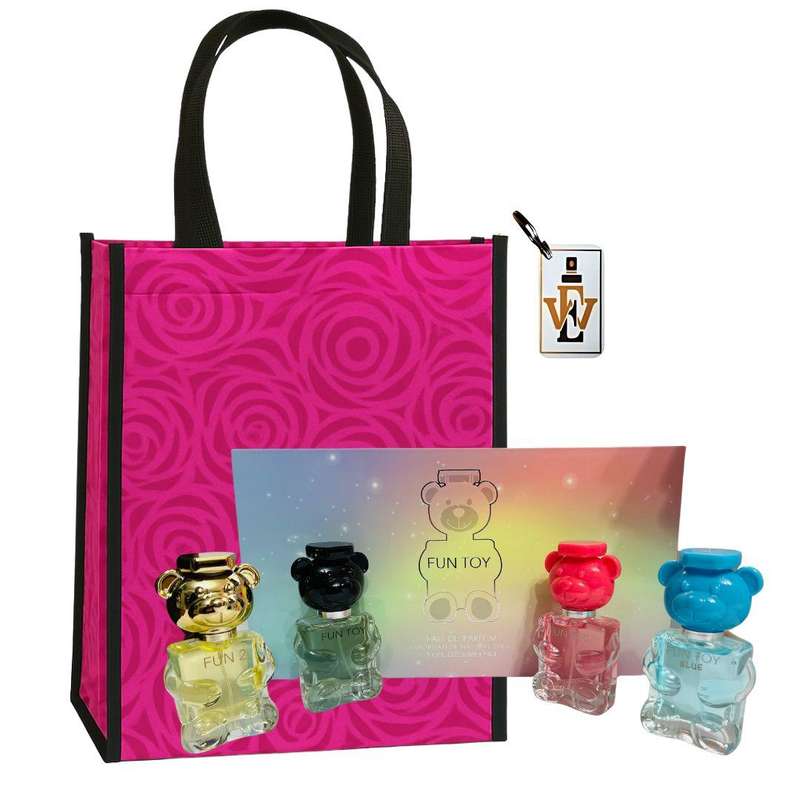 Luca Him & Her Fragrance Perfume Gift Set - 4x30ml EDP + Keyring & Premium Gift Bag COMBO