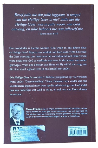 Die Heilige Gees in ons - Tienie Prinsloo