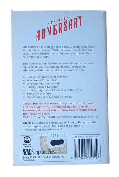 The Adeversary - The Christian vs Demon Activity - Mark I Bubeck