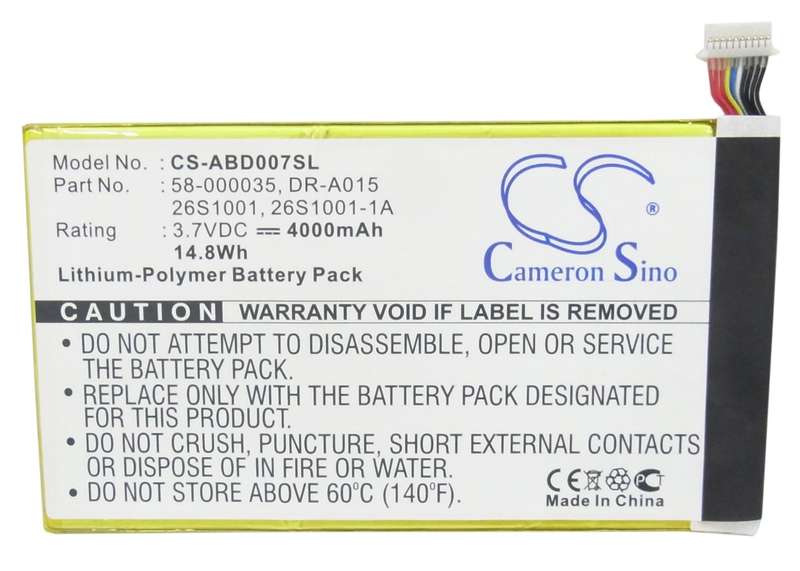 Tablet Battery  CS-ABD007SL  for  Amazon Kindle  Fire 7"  58-000035  etc