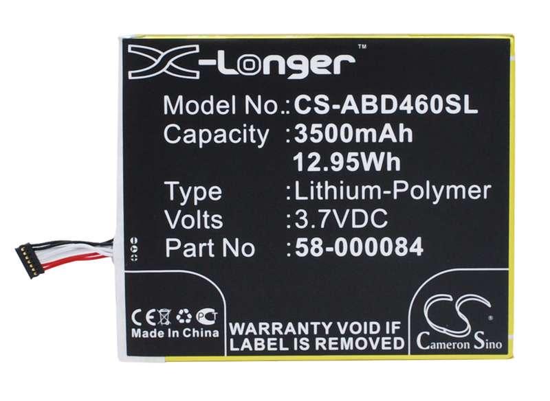 Tablet Battery CS-ABD460SL for AMAZON Kindle Fire HD 7 inch, etc.
