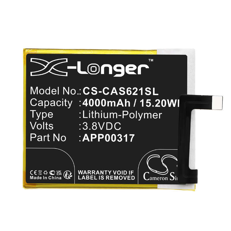 Mobile, SmartPhone Battery  CS-CAS621SL   Cat S62 PRO  APP00317
