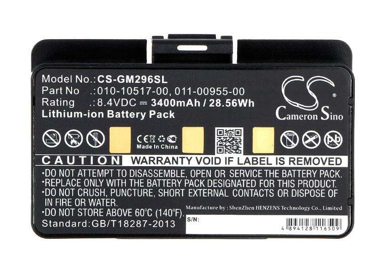GPS, Navigator Battery  CS-GM296SL  for  Garmin  GPSMAP 296  011-00955-00  etc