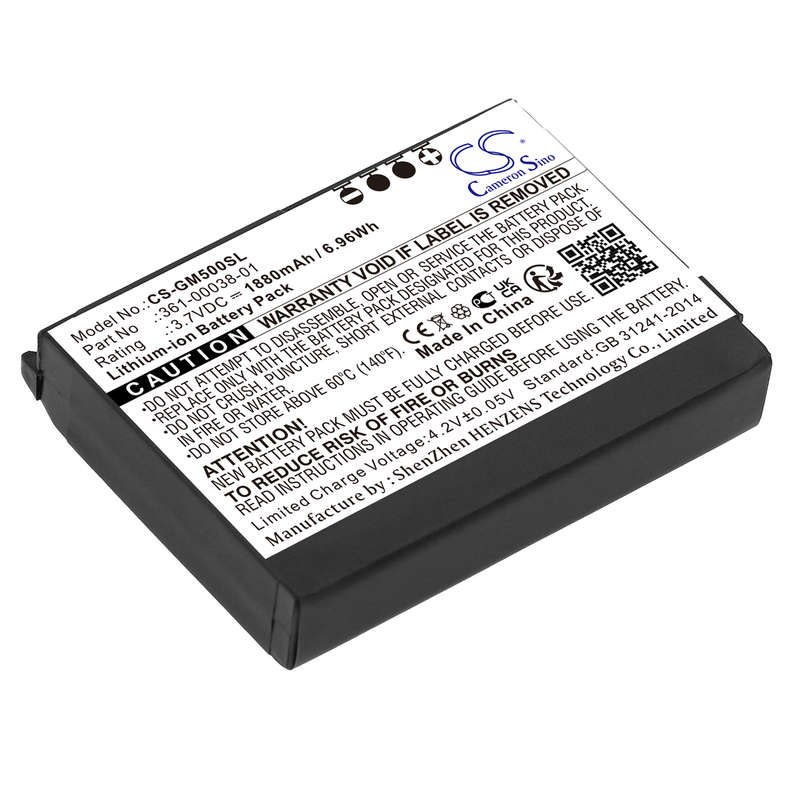 GPS, Navigator Battery CS-GM500SL for Garmin Aera 500 etc.