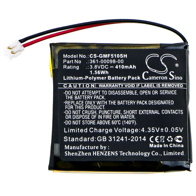 Smartwatch Battery CS-GMF510SH for GARMIN Fenix 5X etc.