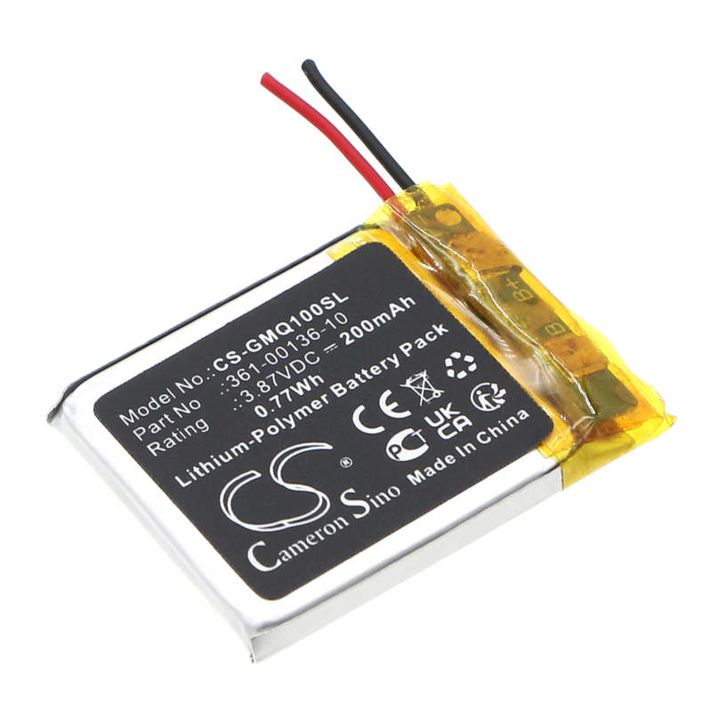 Smartwatch Battery  CS-GMQ100SL  for  GarminVenu SQ Music  361-00136-10  etc