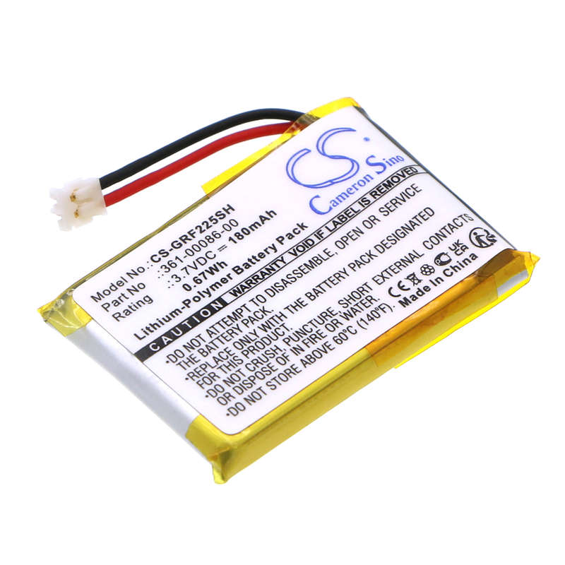 Smartwatch Battery  CS-GRF225SH  for  Garmin  Forerunner  225  361-00086-00  etc.