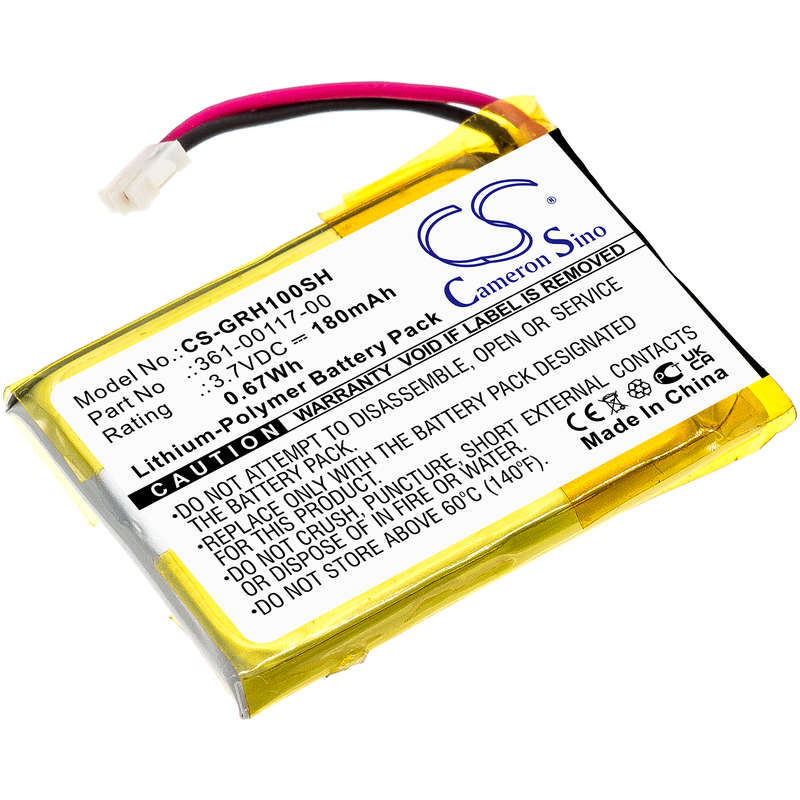 Smartwatch Battery  CS-GRH100SH  for  Garmin  Approach  S10  361-00117-00  etc