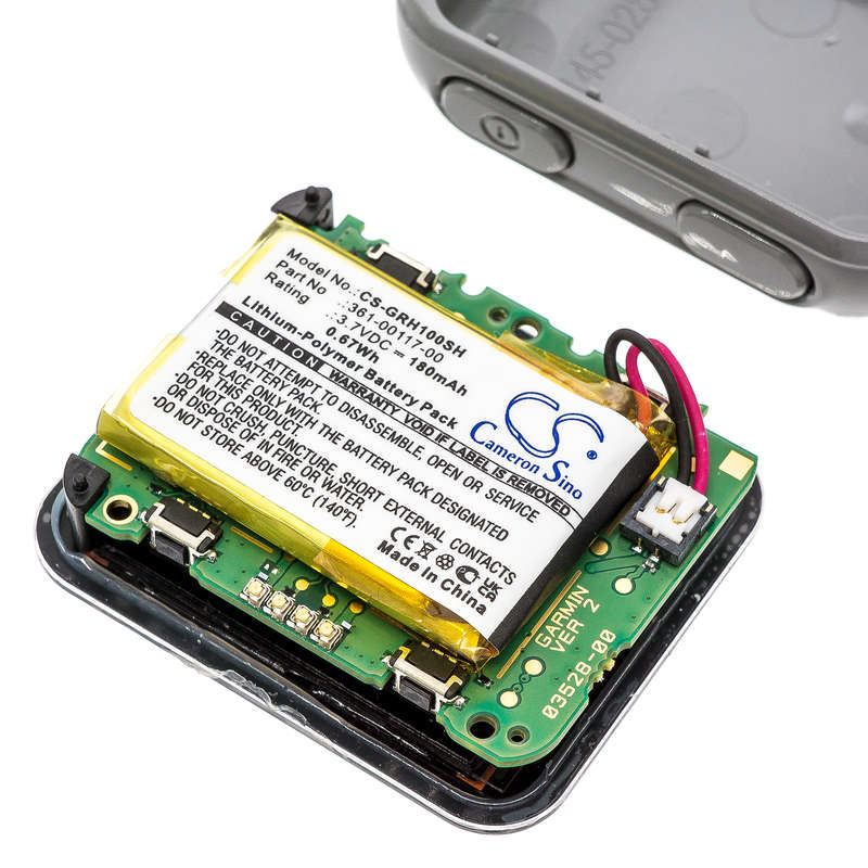Smartwatch Battery  CS-GRH100SH  for  Garmin  Approach  S10  361-00117-00  etc