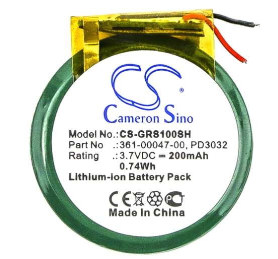 Smartwatch Battery  CS-GRS100SH  for  Garmin Forerunner S1  361-00047-00