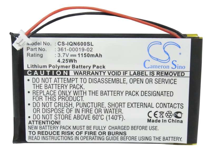 GPS, Navigator Battery CS-IQN600SL for GARMIN Nuvi 600 etc.