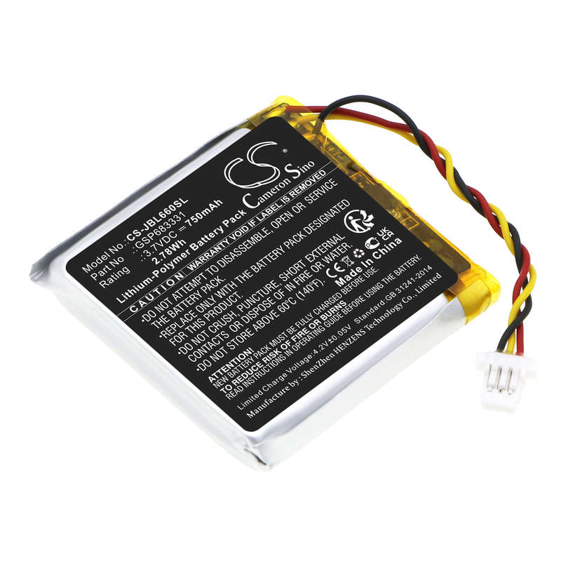 Wireless Headset Battery  CS-JBL660SL  for  JBL LIVE  660  GSP683331
