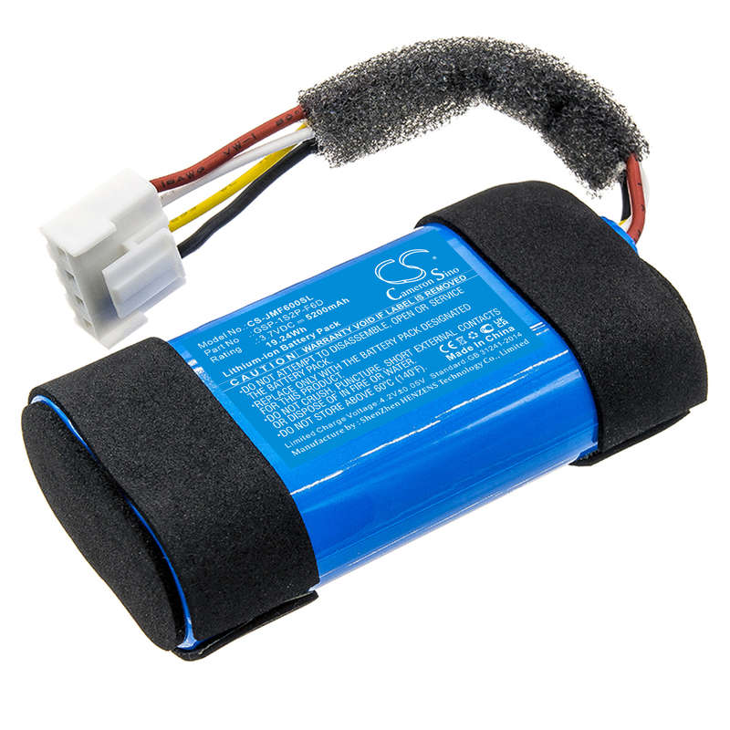 Speaker Battery  CS-JMF600SL  for  JBL FLIP 6  GSP-1S2P-F6D  etc.