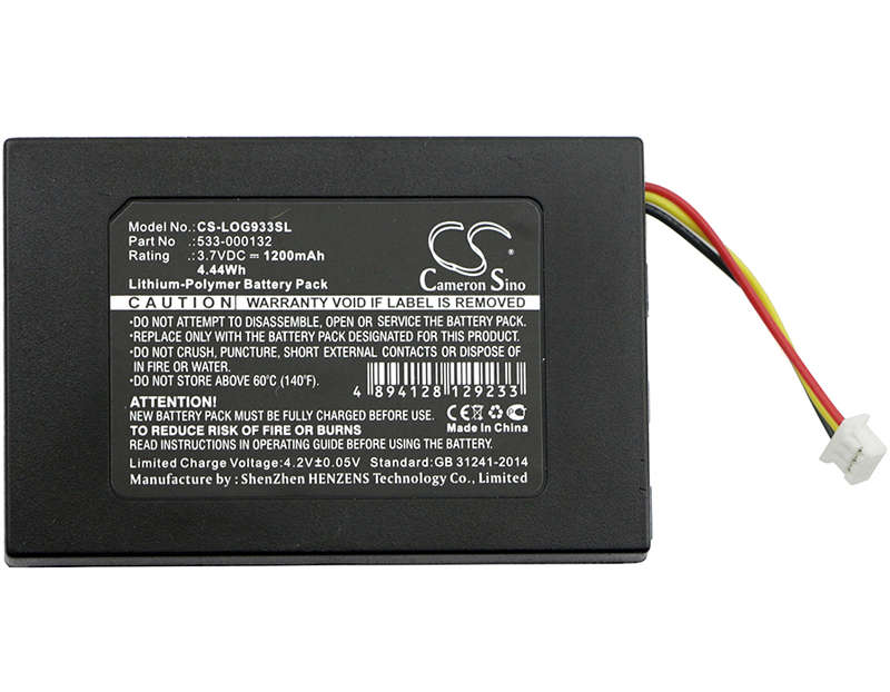 Wireless Headset Battery CS-LOG933SL for Logitech G533, G933