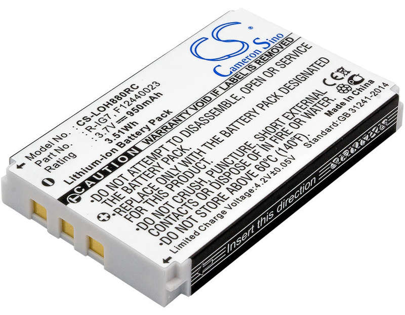Remote Control Battery CS-LOH880RC for LOGITECH etc.
