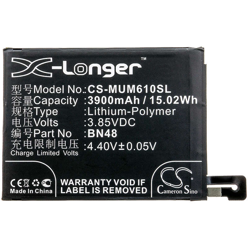 Mobile, SmartPhone Battery CS-MUM610SL for REDMI BN48 etc.