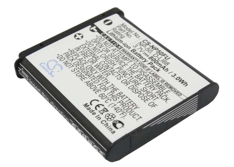 Camera Battery  CS-NP50FU  for  FujifilmFinePix F100fd  NP-50  etc.