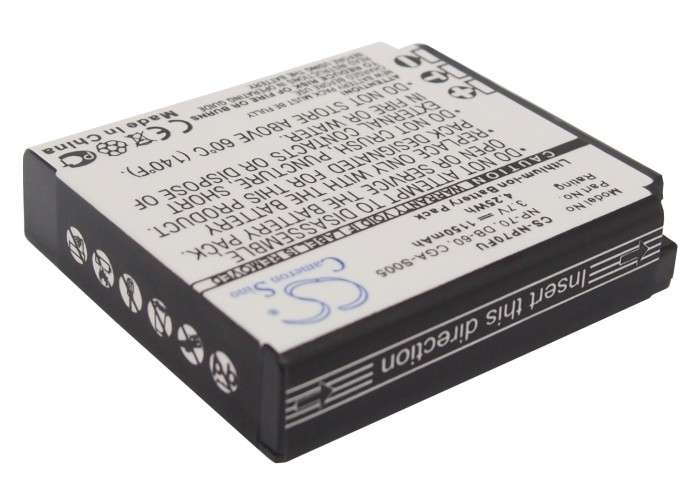 Camera Battery CS-NP70FU for FUJIFILM NP-70 etc.