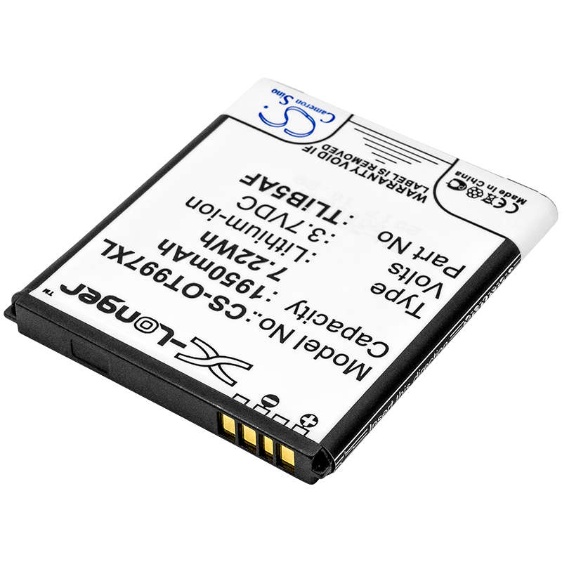 Mobile, SmartPhone Battery  CS-OT997XL  for  Alcatel  OT-997etc