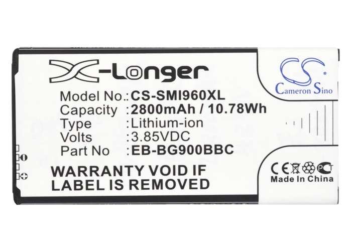 Mobile, SmartPhone Battery CS-SMI960XL for SAMSUNG Galaxy S5 etc.
