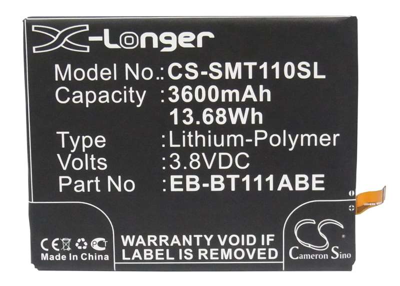 Tablet Battery  CS-SMT110SL  for  Samsung  SM-T110  EB-BT111ABE  etc.