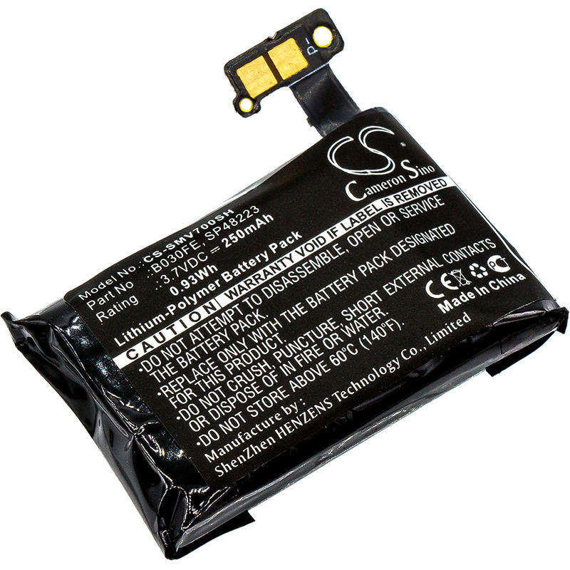 Smartwatch Battery  CS-SMV700SH  for  SamsungGear 1SM-V700  GH43-03992A  etc.