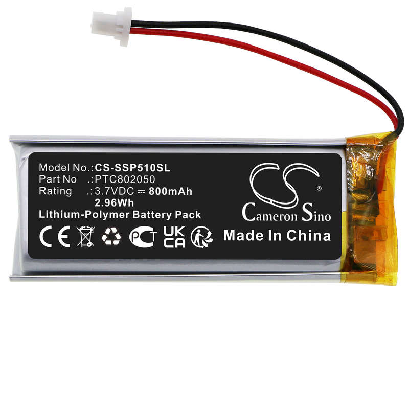 Wireless Headset Battery  CS-SSP510SL  for  SenaGT-Air II  PTC802050  etc.