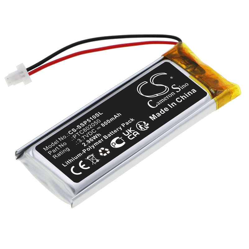 Wireless Headset Battery  CS-SSP510SL  for  SenaGT-Air II  PTC802050  etc.
