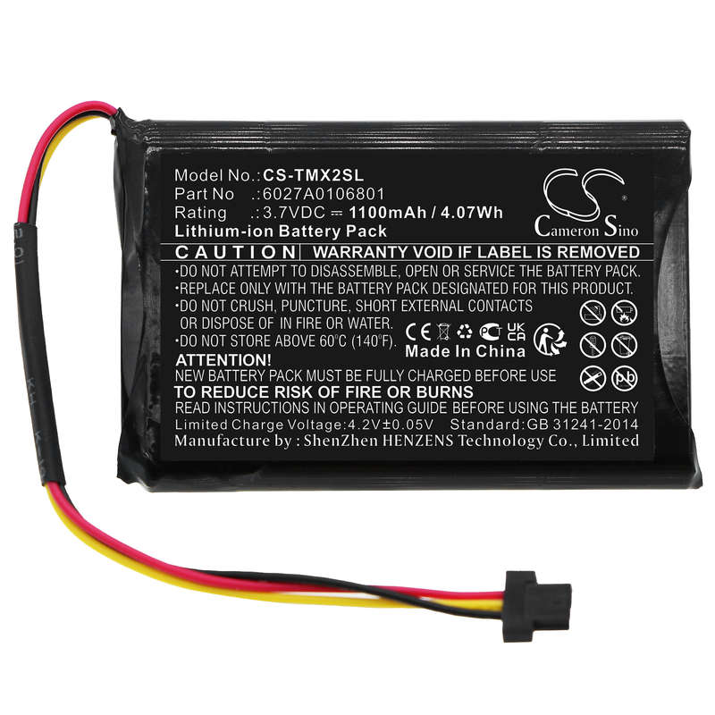GPS, Navigator Battery  CS-TMX2SL  for  TomTom  4ET03  6027A0106801  etc.
