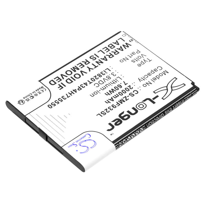 Hotspot Battery  CS-ZMF932SL  for  ZTE  WiFi5 MF932  MF937Li3820T43P4H735550