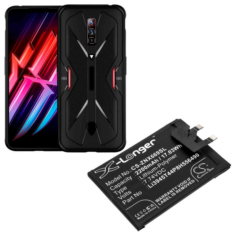 Mobile, SmartPhone Battery  CS-ZNX669SL  ZTE  NX669J-P  Li3945T44P8H556490