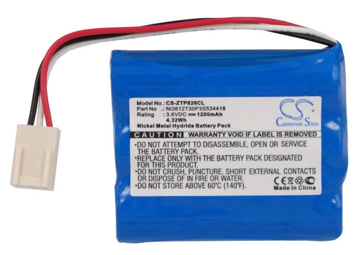 Cordless Phone Battery CS-ZTP826CL for ZTE WP612 etc.