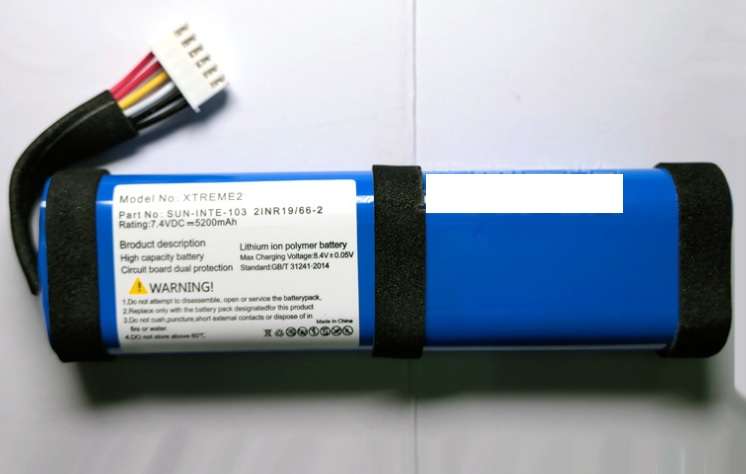 Speaker Battery ITCS-JBLXTREME2 for JBL Xtreme 2 Speaker 2INR19/66-2 SUN-INTE-103 BLKAM BLUAM