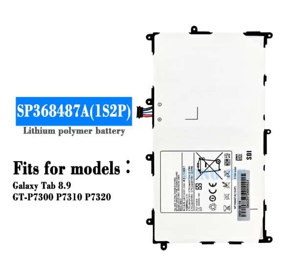 Tablet Battery  ITCS-SGP7300LHH  for  Samsung Tablet  GT-P7300  SP368487A  etc