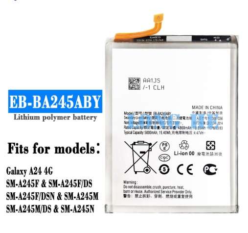 Mobile, SmartPhone Battery  ITCS-SMA24LHH  for Samaung Galaxy A24  4G  EB-BA245ABY  etc