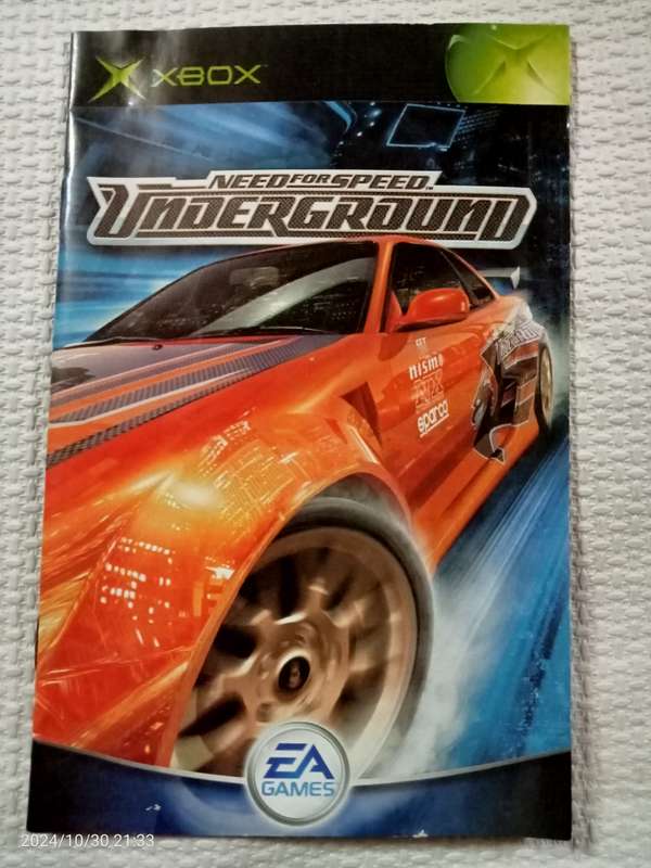 Need For Speed: Underground - MANUAL ONLY (Xbox)