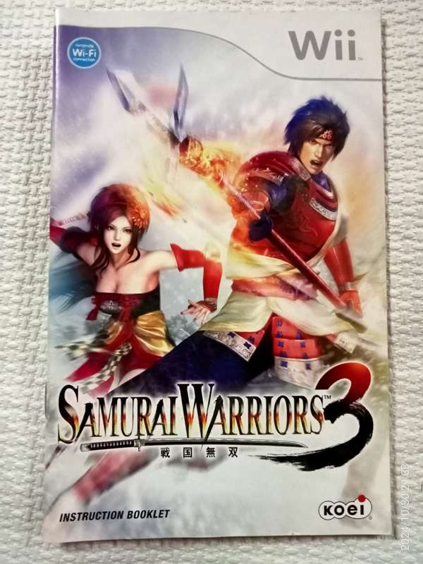 Samurai Warriors 3 - MANUAL ONLY (Wii)