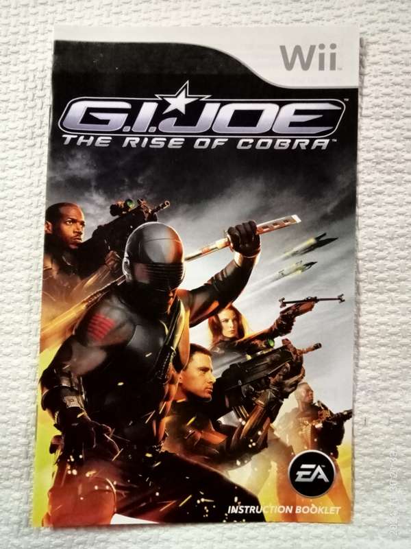 G.I. Joe: The Rise Of Cobra - MANUAL ONLY (Wii)